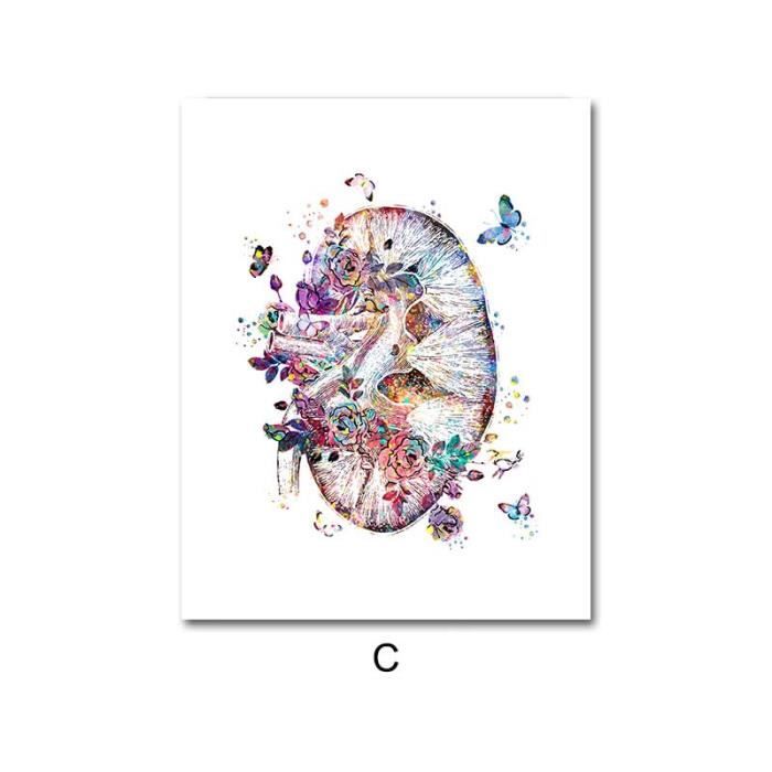 Art Abstrait Squelette Humain Affiche Corps Masculin Dessin Au Trait Sur Toile Tableau Anatomie Humaine Murale Art Sans Cadre - Maison