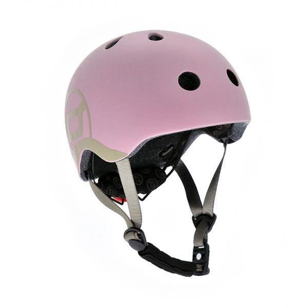 Casque Scoot & Ride Rose - Mixant design et sécurité - Marque Scoot & Ride - Pour bébé - Trottinette