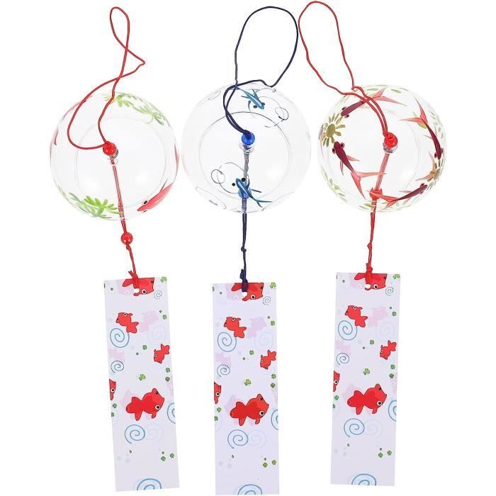 Carillon éolien Japonais En Verre Peint à La Main - Décoration Intérieur/extérieur, Ambiance Zen