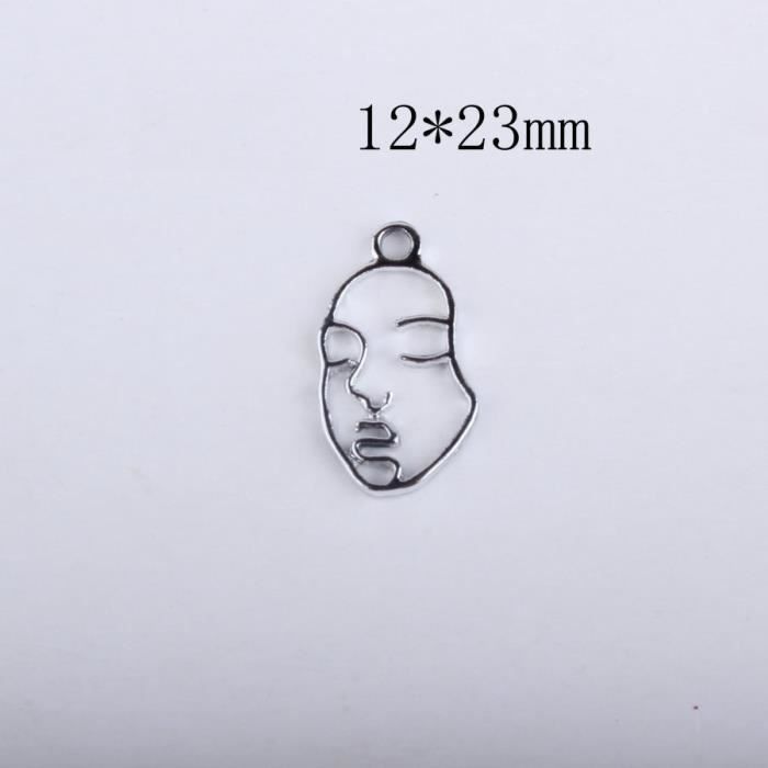 5 Pcs Plaqué Argent Alliage Charme Pendentif-A0097 5 Pcs Plaqué Argent Alliage Charme Pendentif-A0097