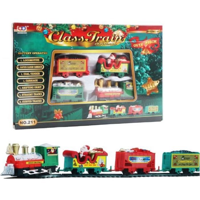Coffret Train électrique de Noël - WEB2O - Son et Lumière - Décoration Coffret Train électrique de Noël - WEB2O - Son et Lumière - Décoration