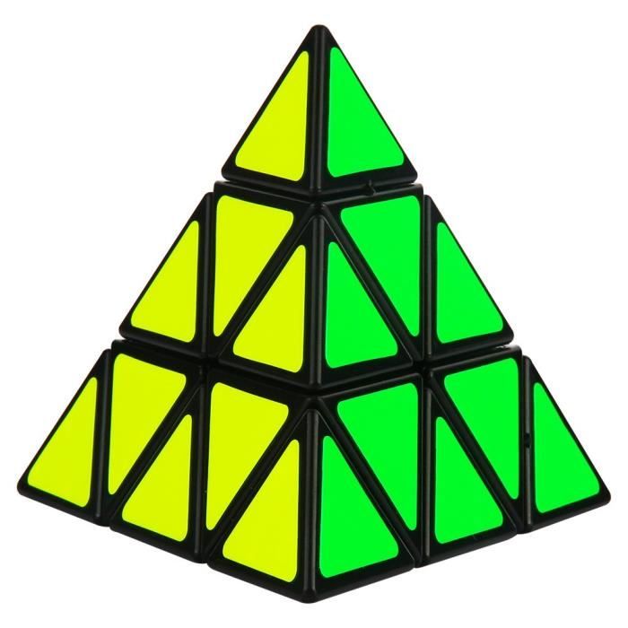 Vdealen Pyramide Avec Triangle Autocollant Cube Puzzles-Tourne Plus Rapidement et Plus Précisément Que L'original Avec Des Couleurs Vives 
