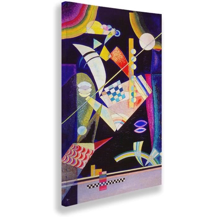 Toile Canvas Vassily Kandinsky Paysage Abstrait 70x70 Cm - Impression Haute Définition Prête à Accrocher