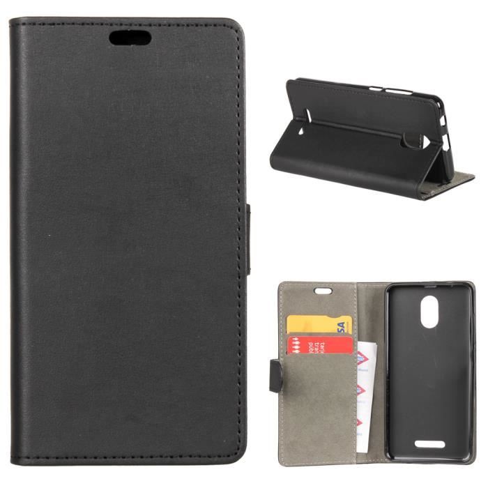 Housse Etui pour Wiko Jerry 3. Type Livre Portefeuille Noir - German Tech - Cdiscount T?�l?�phonie