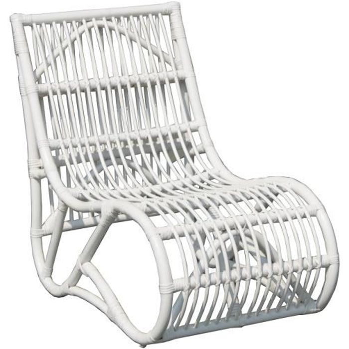 fauteuil de jardin en rotin naturel chillvert parma 61x94x85 cm blanc