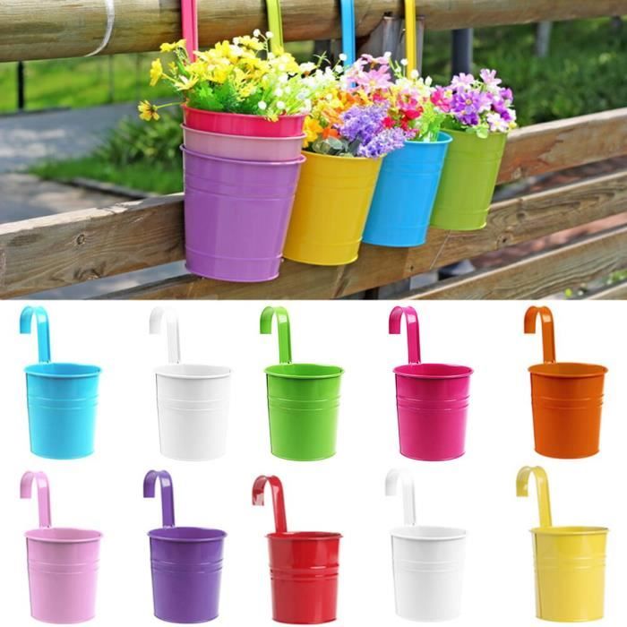 Pot de fleur,Vase suspendu en fer 1 pièces, fournitures de jardin