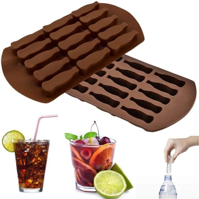 Crethink Lot De 2 Bacs à Glaçons En Silicone à Libération Facile, Sans