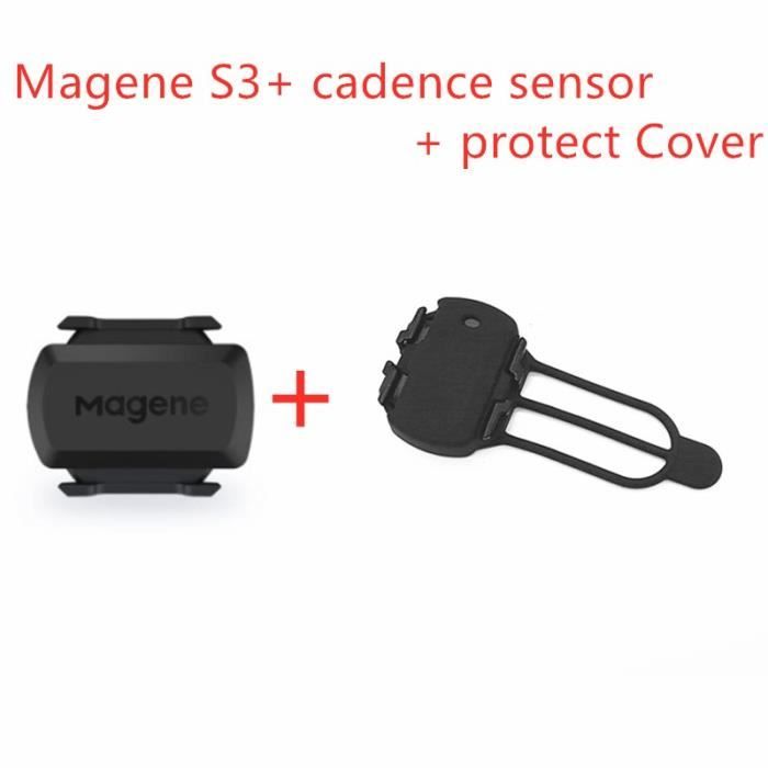 CYCPLUS Capteur De Vitesse Et Cadence Vélo Sans Fil ANT+/Bluetooth - Double Mode Noir