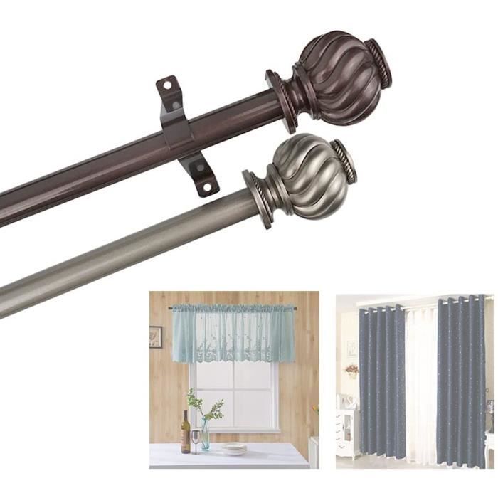 GJXJY Barre Rideaux DExtRieur Tringles Rideaux Extensibles avec Embout ...