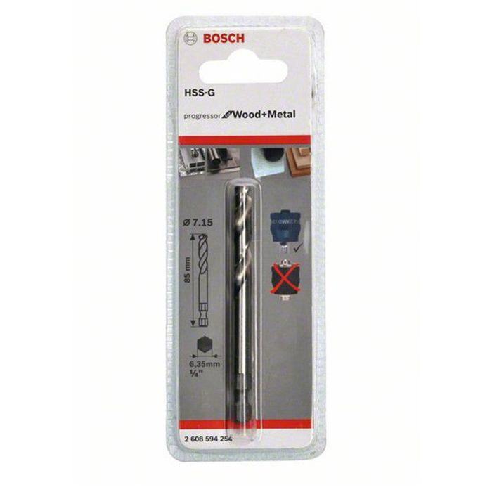 Foret de centrage Plus HSS-G 85 mm BOSCH - 2608594254