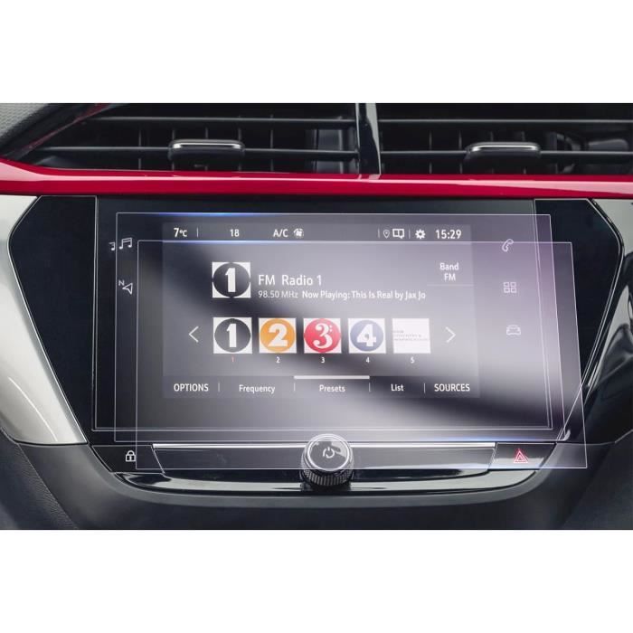 Film Protection écran Numérique Opel Corsa F/Corsa-e 7 Pouces - Verre Trempé 9H Anti-rayures, Antibactérien - Compatible 2020-2026