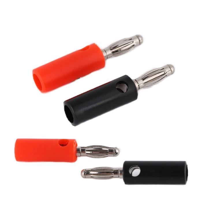 Fdit connecteur banane U33 4mm sans soudure fiche banane grand courant Mini connecteurs fiche