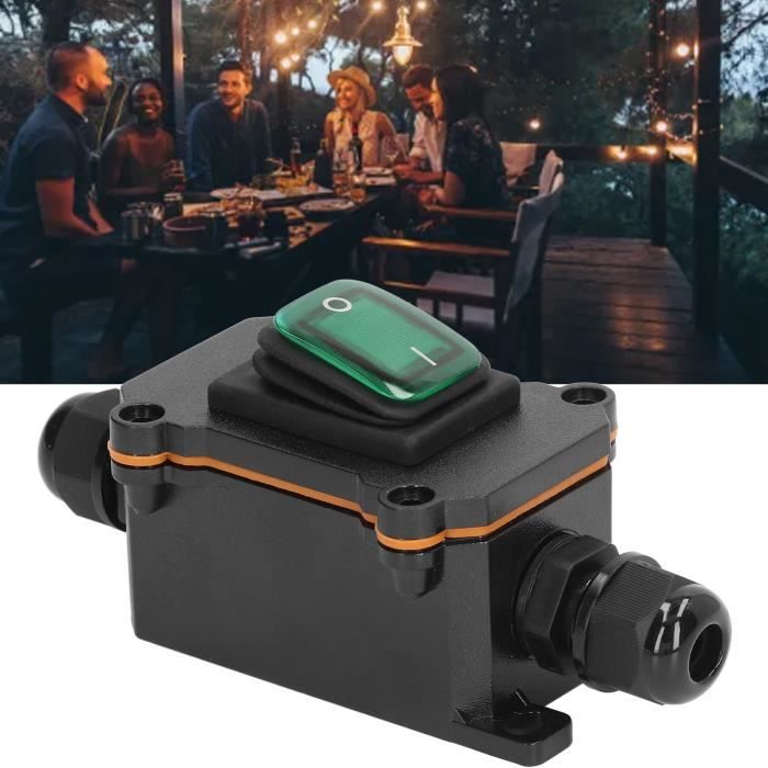 Interrupteur En Ligne Étanche IP67 AC220V 30A - Interrupteur à Bascule Pour Extérieur Robuste Et Sécurisé