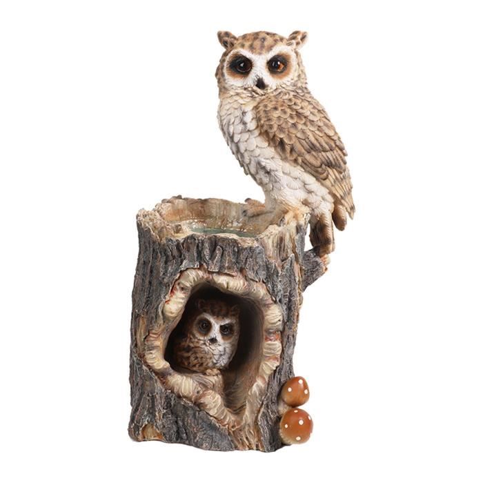 Décoration De Hibou Hiboux En Résine Hibou Figurine Statue CadeauJardin