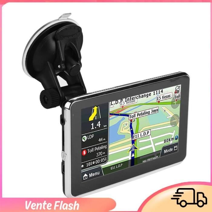 Navigateur GPS Voiture 5 Pouces Universel Yctze - Écran Tactile, 256MB 8GB, MP3 FM, Noir