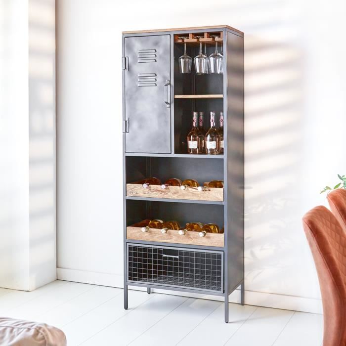 VEVOR Étagère Industrielle à 3 Niveaux 106,7 X 25,4 Cm, Fixation Murale