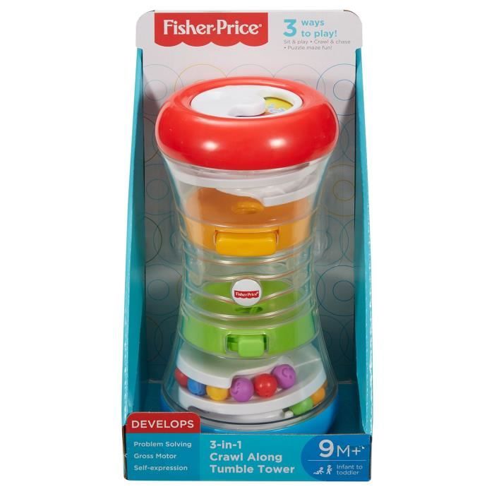 Fisher-Price 3 in 1 Crawl Along Tumble Tower - Cdiscount Jeux - Jouets