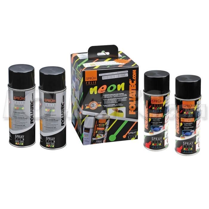 NEON LIQUID RUBBER 4 PC. SET BLEU 2 X 400 ML + BASE DU MANTEAU 2 X 400 ML