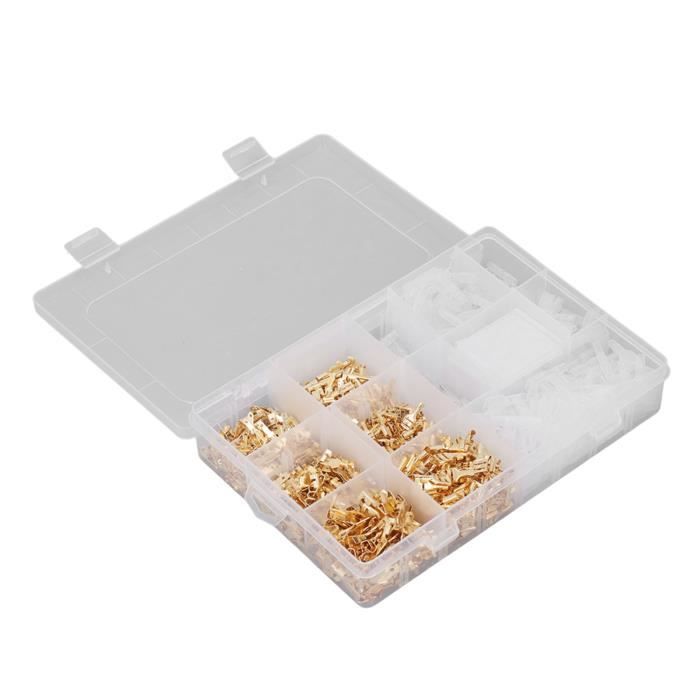 Kit De 270 Connecteurs Auto à Sertir - Tailles 2.8mm, 4.8mm, 6.3mm, Mâles Et Femelles, Pour Câblage Voiture