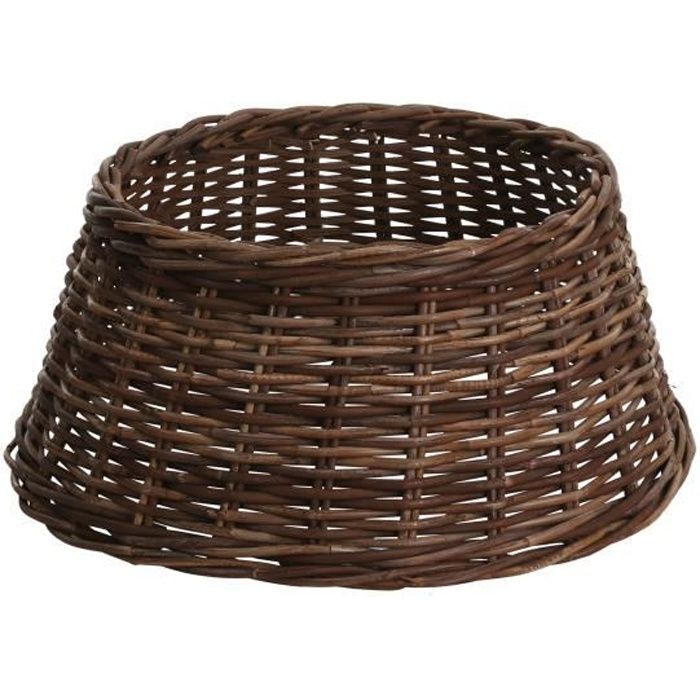 House of Seasons Jupe de sapin Noël - H28 x Ø65 cm - Rotin - Brun