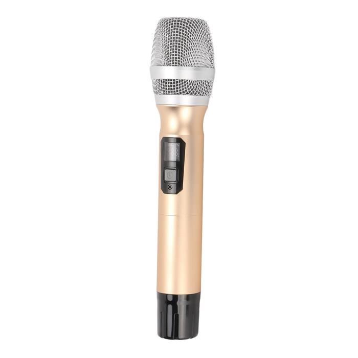 HURRISE Microphone UHF Microphone sans fil 1 remorquage 1 métal U Band ...