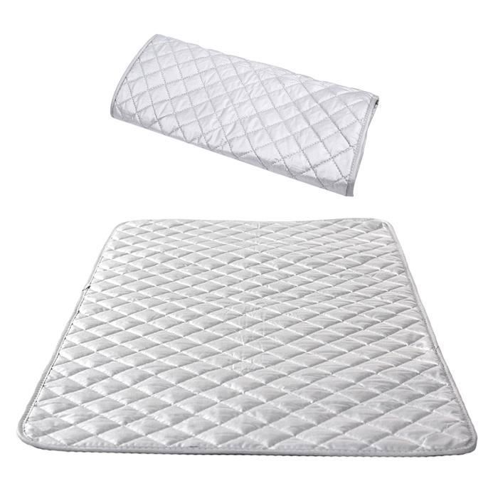 Nappe de repassage Pliable - Couverture de Repassage - Tapis De Repassage - Gris, 48x85CM