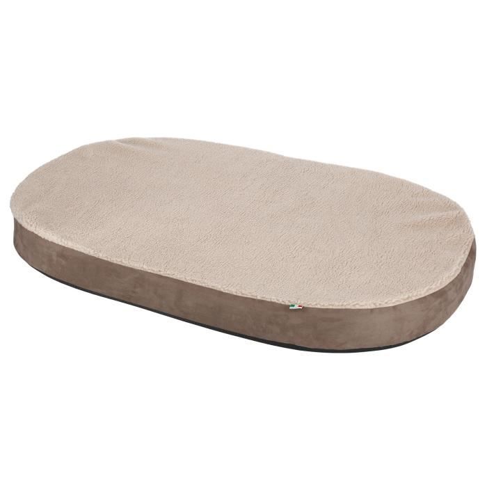 Kerbl Matelas en mousse à mémoire de forme 100x65 cm Beige et gris 80333