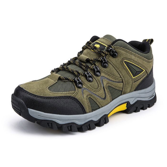 Chaussures de Randonnée en Plein Air Imperméable Antidérapant - Vert - Homme-Femme - Similicuir 38-47