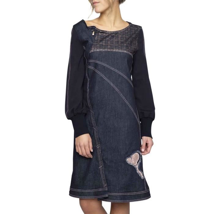 Robe Chaude Elisa Cavaletti Taille L (38/40) - Tricot Dentelé Gris, Manches Longues, Idéale Mariage & Soirée