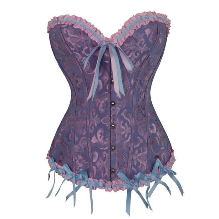 Chemise Corset En Jean Bleu | Corset Femme