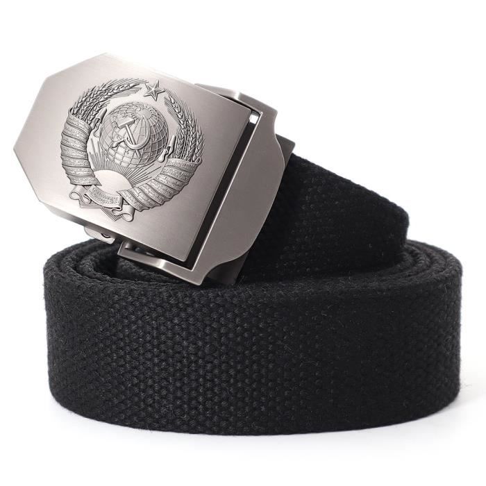CEINTURE,Ceinture en toile militaire tactique pour hommes, en toile