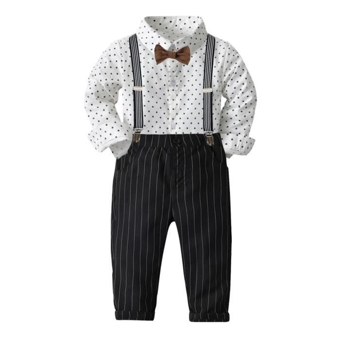 Lot De Vêtements Scolaires Charlie Rocket Pour Garçon 4-5 Ans - Chemise Manches Longues Et Pantalon Sergé