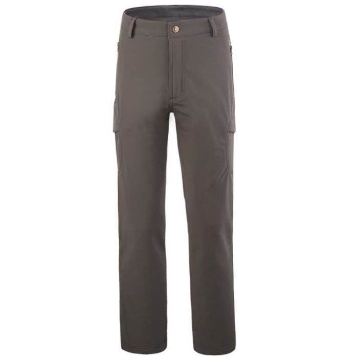 LUI SUI Pantalon de marche léger et coupe-vent pour homme - Pour sports de plein air - Pantalon de randonnée respirant pour le printemps, l'été, l'automne, Noir , XXL