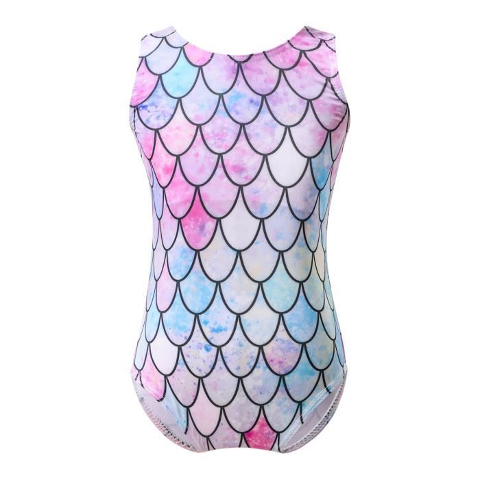 Maillot De Bain Sirène Fille 1 Pièce - Brillant écailles 3-12 Ans (ranrann)