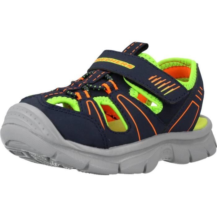 sandale skechers enfant bleu