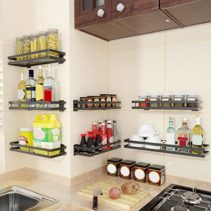 Rangement Cuisine Mural, Etagere Rangement Cuisine Inox Porte