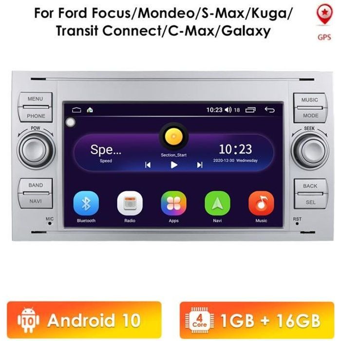 7 pouces 2 DIN Android stéréo autoradio GPS Navi lecteur multimédia pour Ford Fusion Galaxy Kuga Mondeo s-max Transit RDS BT DSP 4G