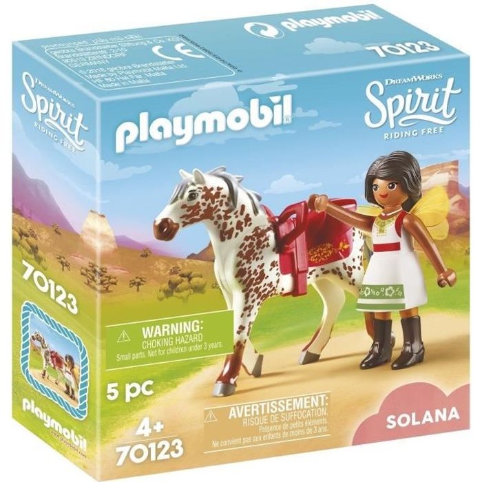 PLAYMOBIL Spirit - Solana Voltigeuse - Figurine et Cheval avec Accessoires - Jouet pour Enfant ?� 