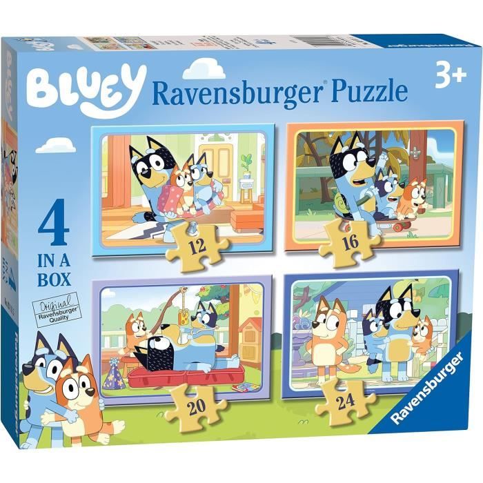 Bluey Puzzle 4 Scènes - Ravensburger - Cdiscount Jeux - Jouets