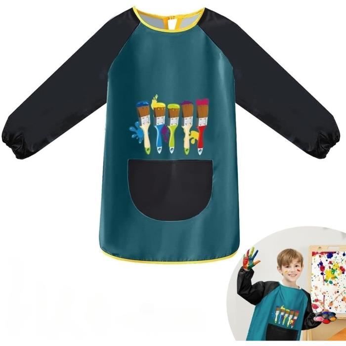 Tablier Longue Manche Poches Ainiv Tablier Peinture Enfant 6-12 Ans Avec Manches Longues Et Poches - Blouse Imperméable Tablier Longue Manche Poches Ainiv Tablier Peinture Enfant 6-12 Ans Avec Manches Longues Et Poches - Blouse Imperméable