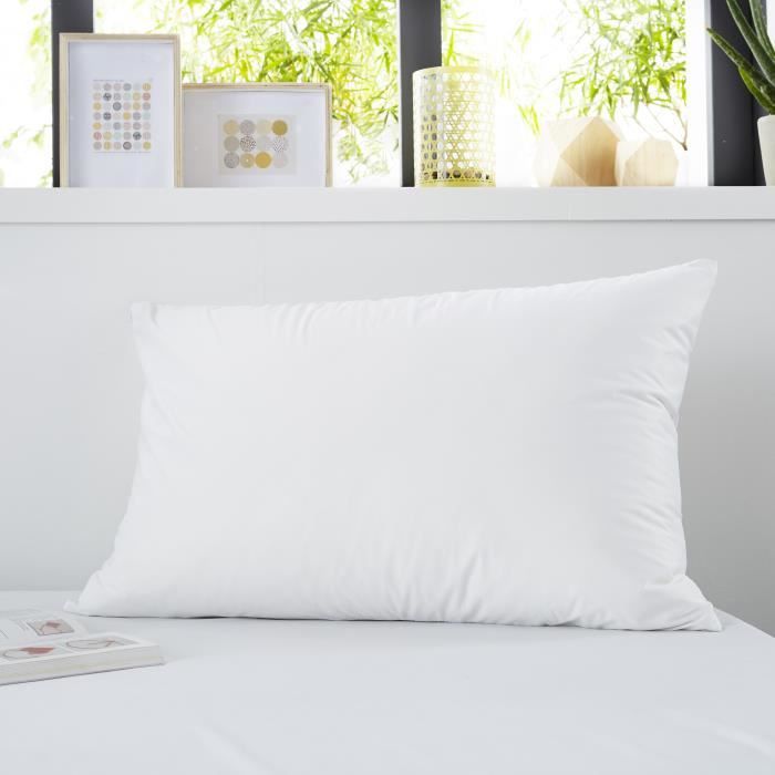 Confortable et Absorbant| Molleton Coton Sweetnight Prot/ège Oreiller 65x65 cm Fermeture /à Rabat