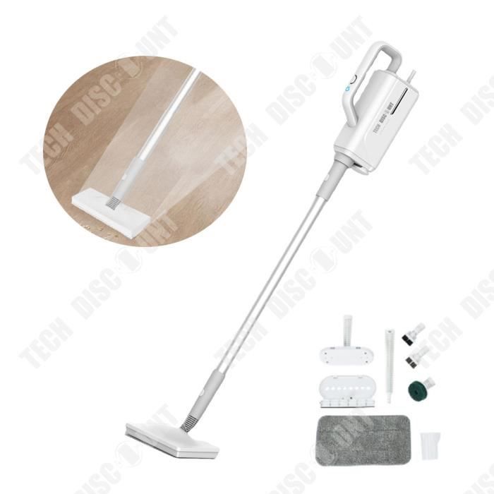 Vadrouille et Aspirateur 2 en 1 - TD® - Prise en main confortable - 200AW - Autonomie 45 min - 5 têtes de brosse - Disco