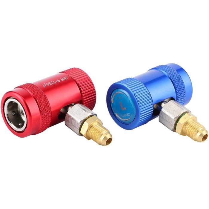 2 Raccords Rapides Hydrauliques 1/4 NPT Jeffergarden - Acier Trempé, 4000 Psi, Avec Bouchons Anti-poussière