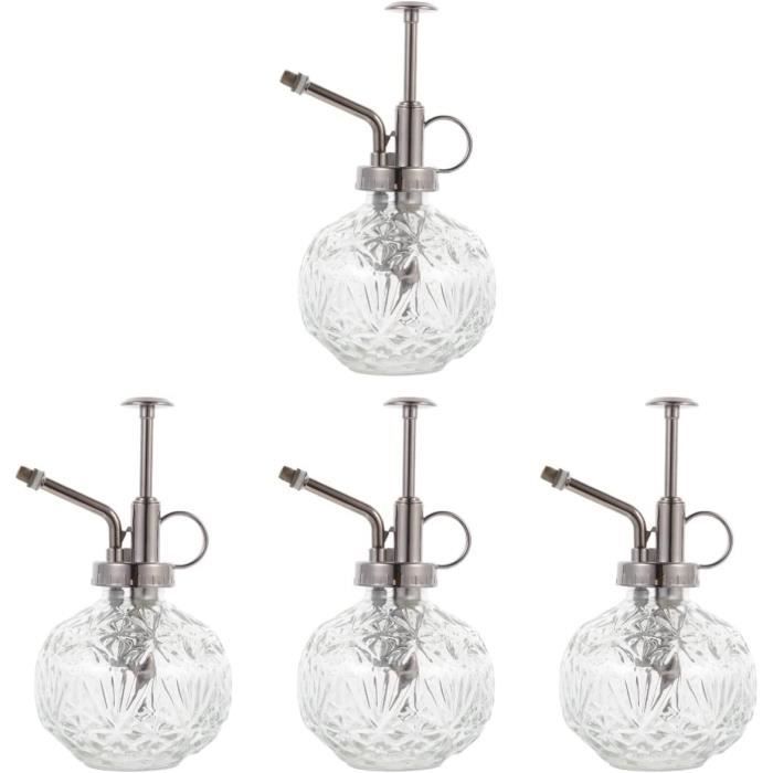 Aebor Flacon Pulvérisateur En Verre Vert Doré 200ml : Brumisateur Décoratif Pour Plantes Intérieur Extérieur