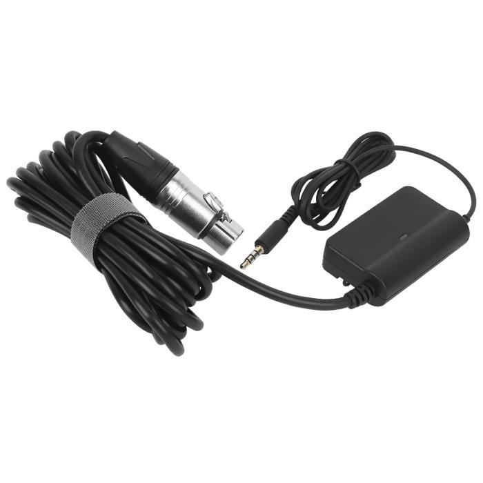 Adaptateur Convertisseur Microphone XLR 3 Broches Vers Mini XLR - Connecteur Audio Symétrique Pour Caméra