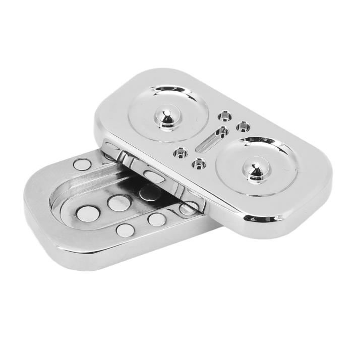 Fidget Slider Hibou – Métal Magnétique 16 Aimants – Anti-stress, TDAH, Portable – Push Card