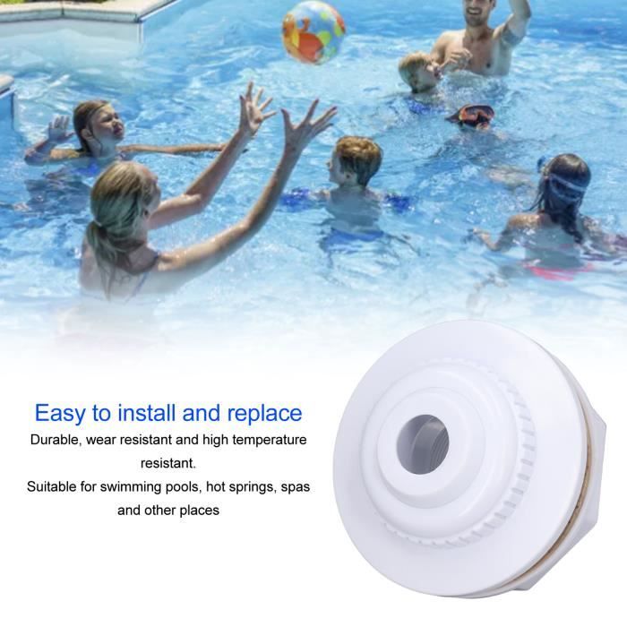 Buse De Piscine Coudée Pour INTEX WHIRLPOOLS - Améliore La Circulation Et Le Nettoyage (Blanc, 45mm)