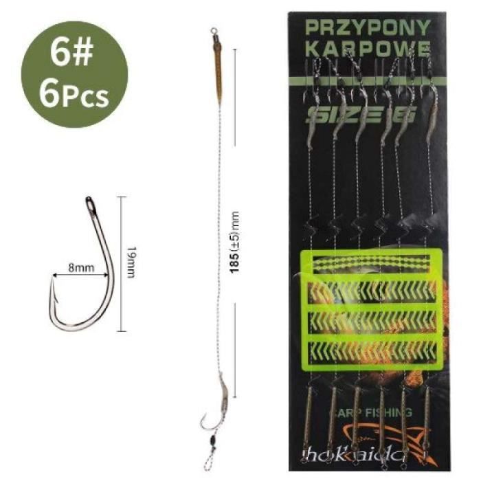 Hameçons Pêche Truite/carpe – Lot De 10, Taille 12, Carbure Haute Qualité, Décalés, Barbelés, Neufs