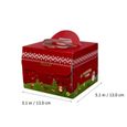 10pcs boîtes d'emballage de gâteau de Noël alimentaire conteneur de portable objet decoratif objet de decoration - bibelot-1