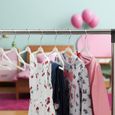 Relaxdays Cintres enfants, set 50 velours, Cintres bébé décoratif chemises antidérapant crochet rotatif, blanc - 4052025929237-1